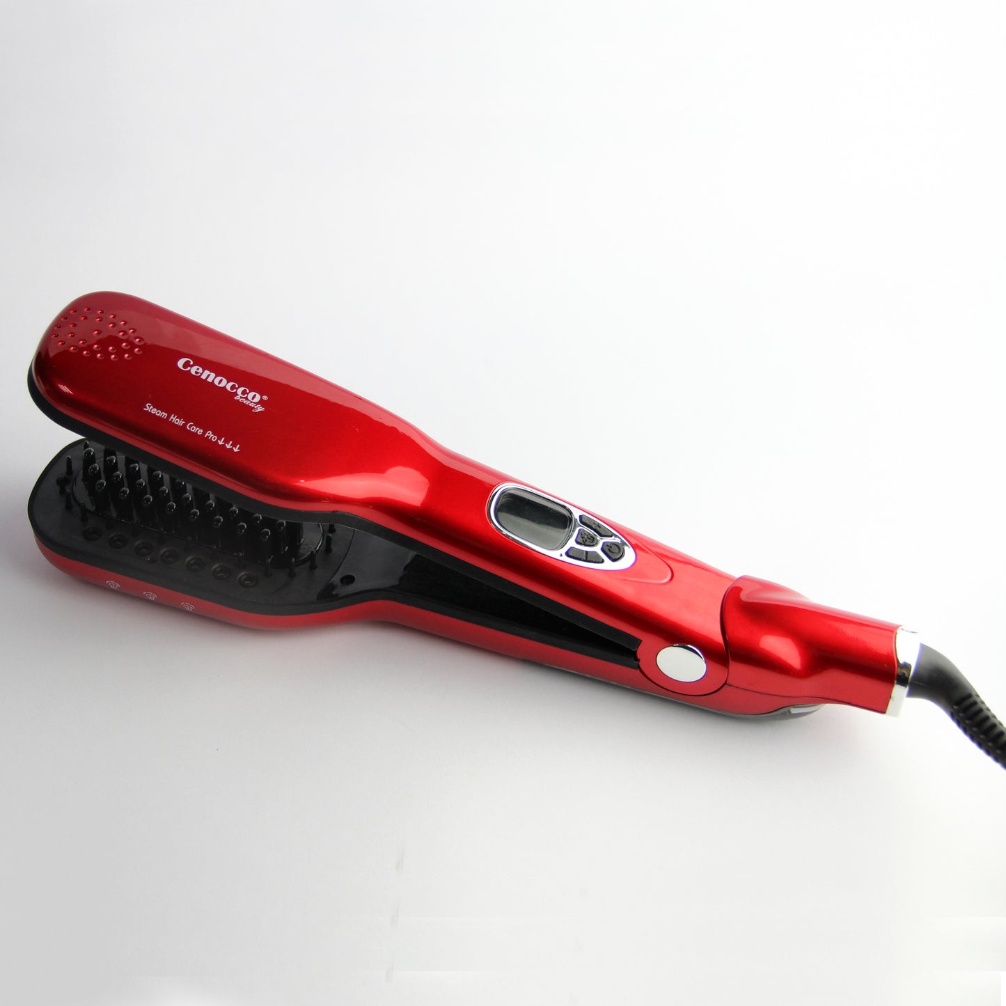 Cenocco Beauty Cenocco Schoonheid: 4 In 1 Stoomstrijkijzer Haarborstel Oplossing Zwart