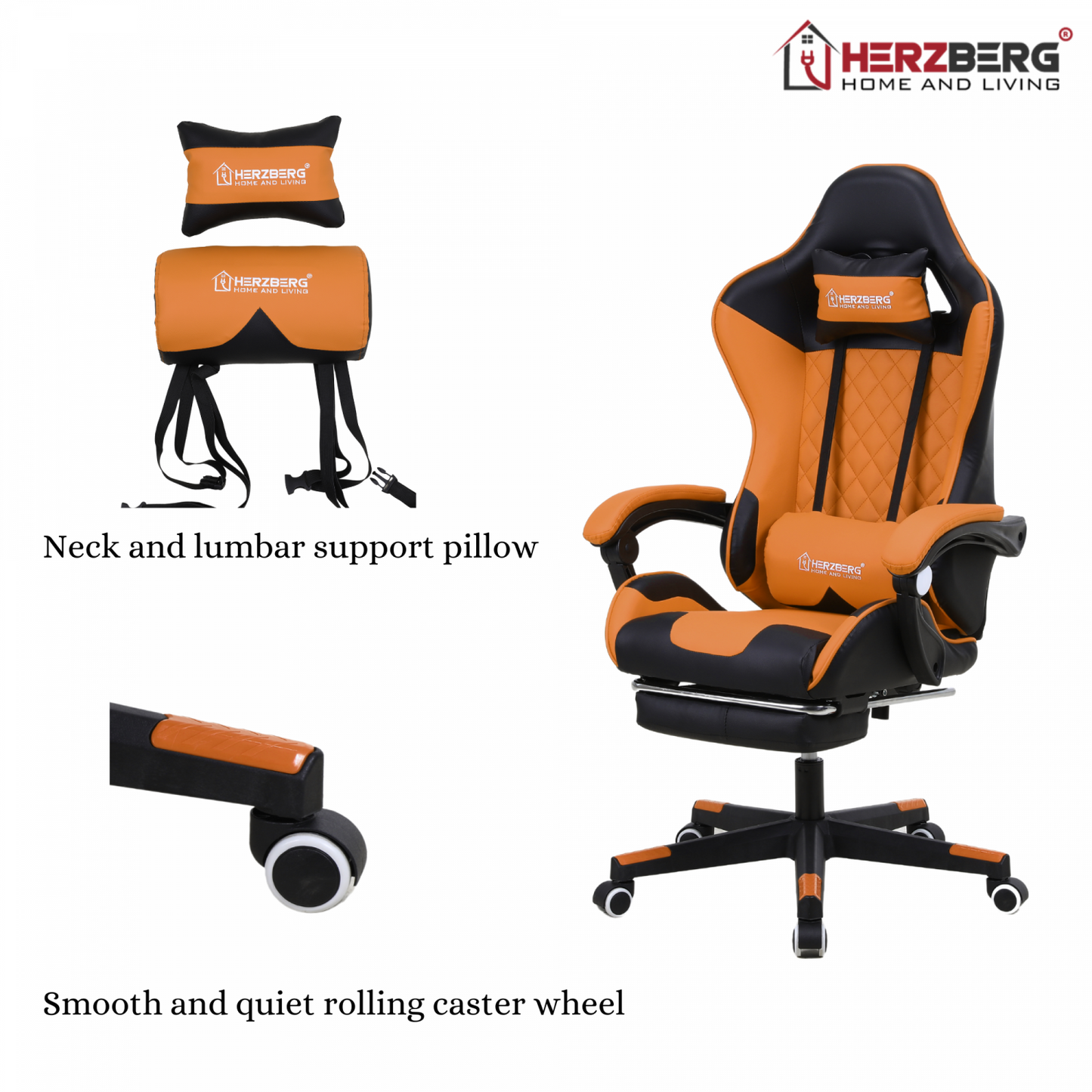 Herzberg Home & Living Herzberg Ergonomische Gaming Of Bureaustoel Rood