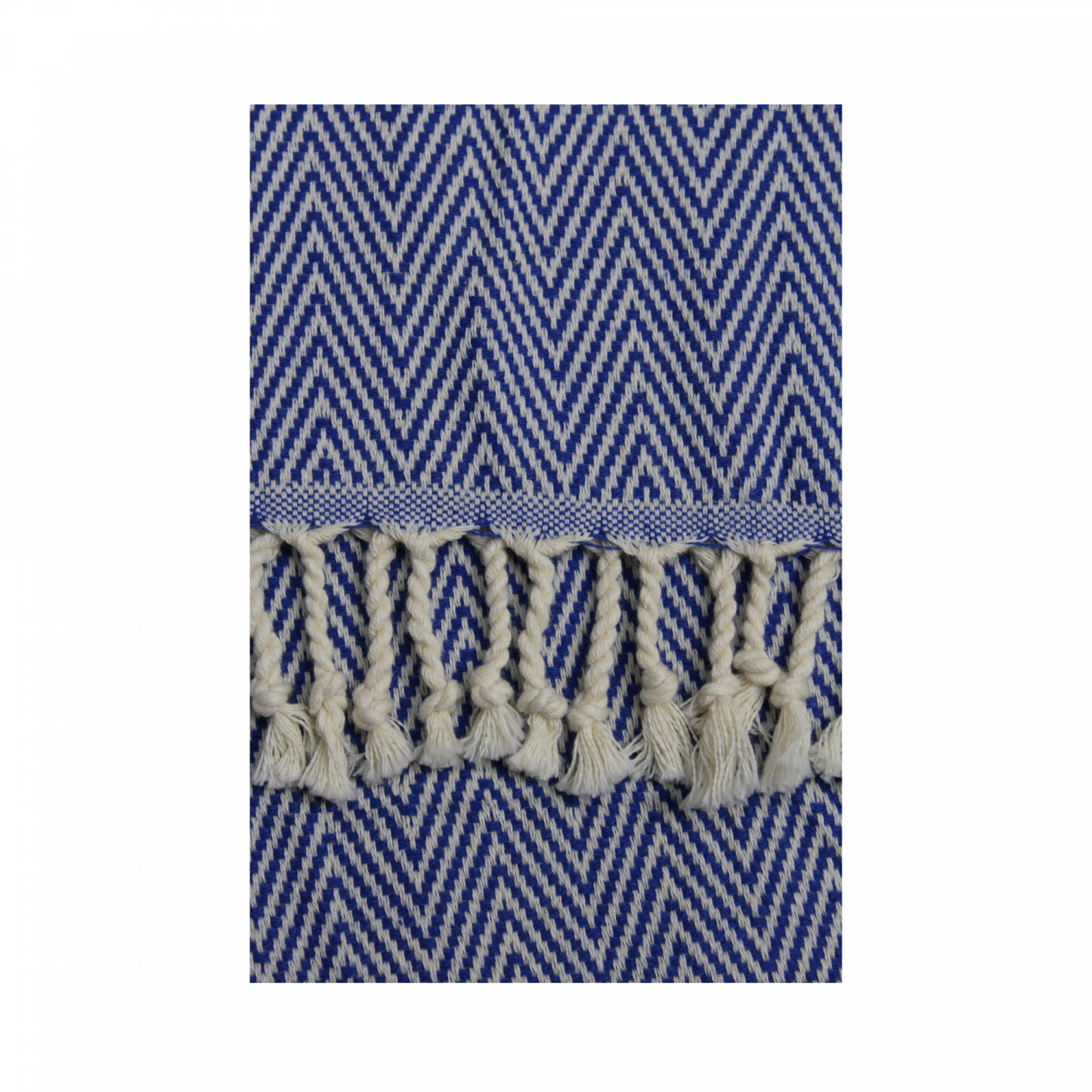 Coton D'or Ps-137:Katoen Beach Peshtemal Handdoeken 95X180 - Chevron Strepen Crème