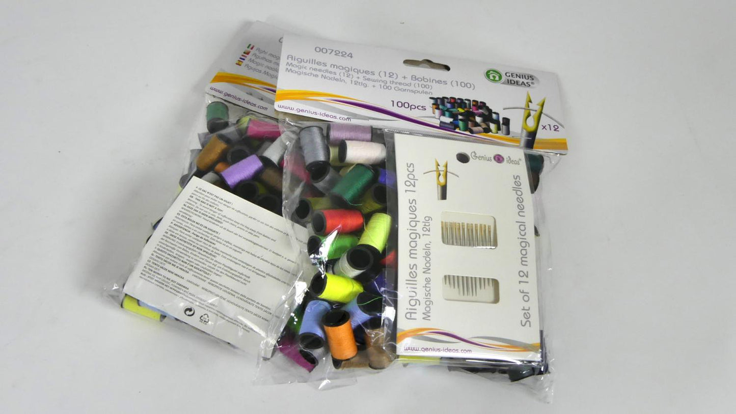 Genius Ideas Magische Naalden Met 12 St & 100 Garenklosjes
