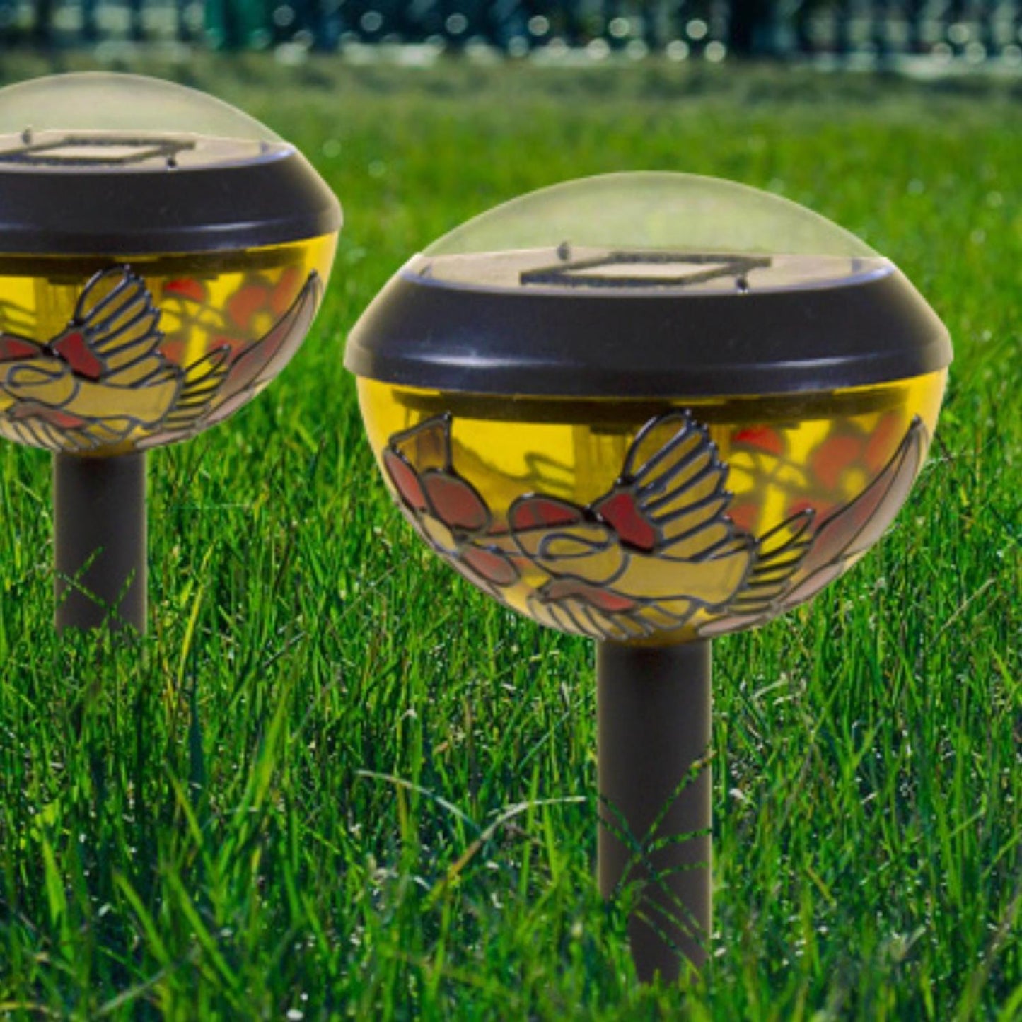 Genius Ideas Set Van 2 Zonnelampen Tiffany Design