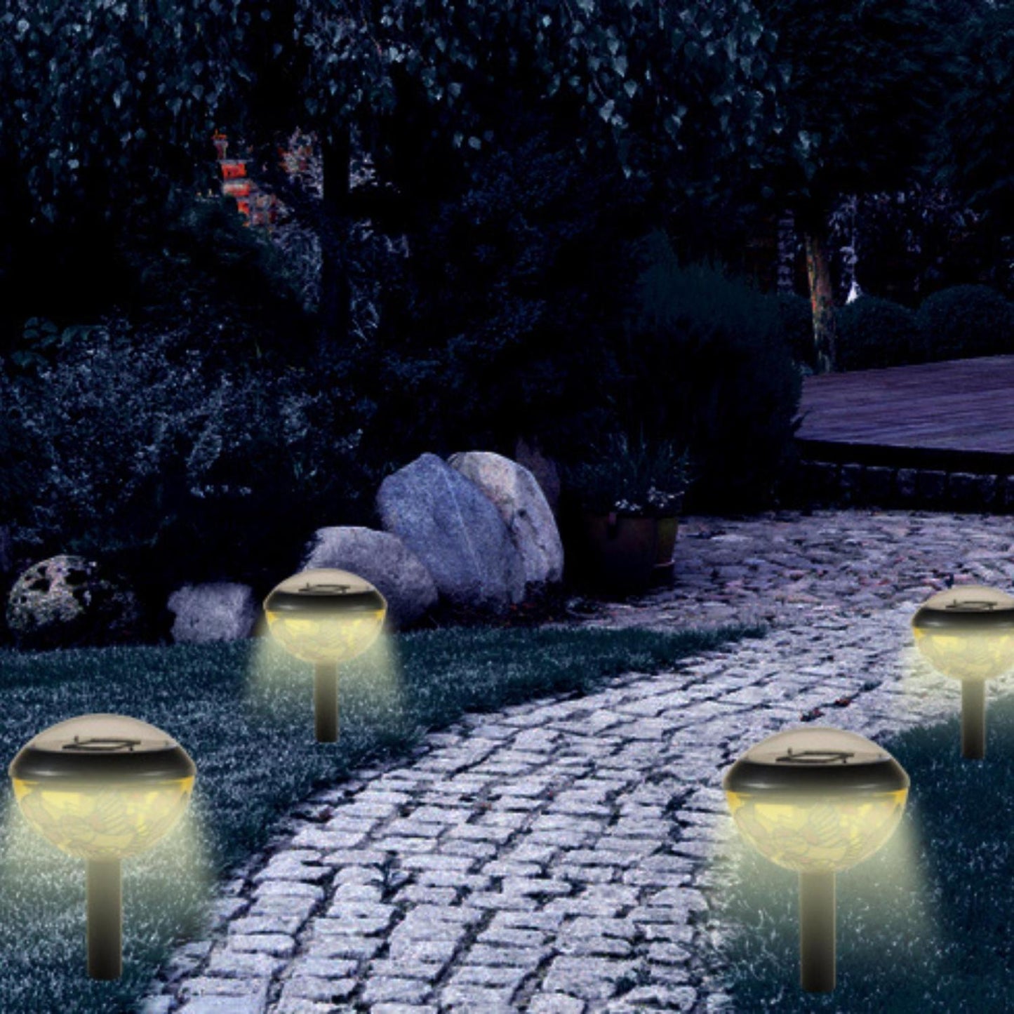 Genius Ideas Set Van 2 Zonnelampen Tiffany Design