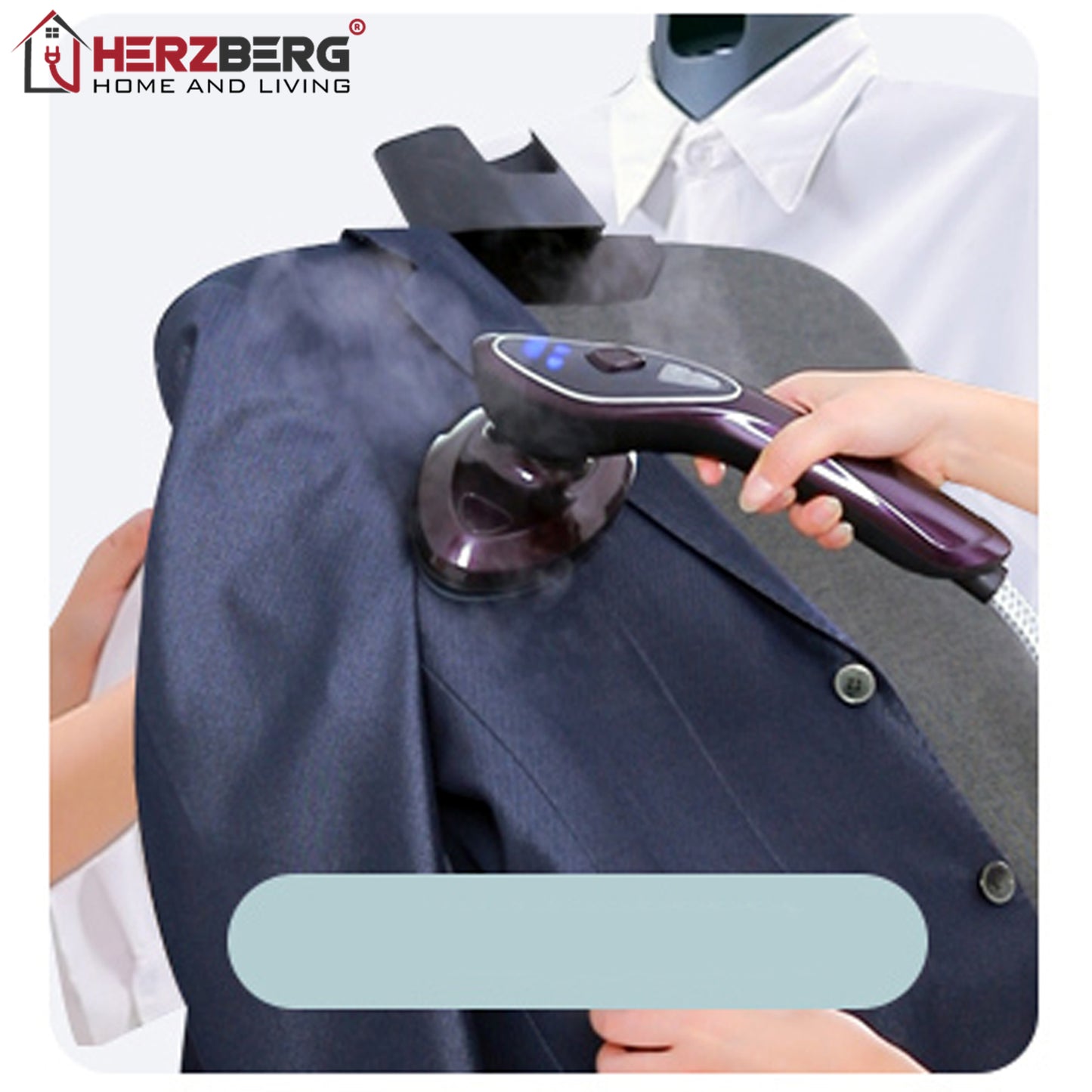 Herzberg Home & Living Herzberg Hg-8057: Multifunctionele Strijkijzerstomer Met Station