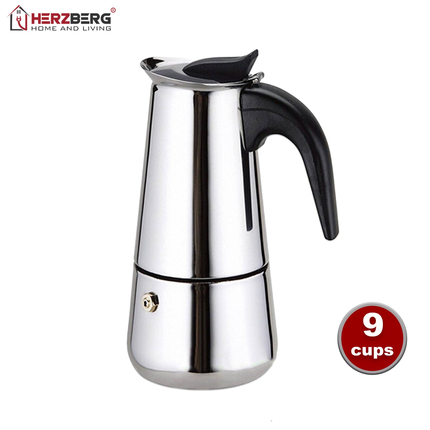 Herzberg Cooking Herzberg Hg-5024: Espressoapparaat Voor 9 Kopjes
