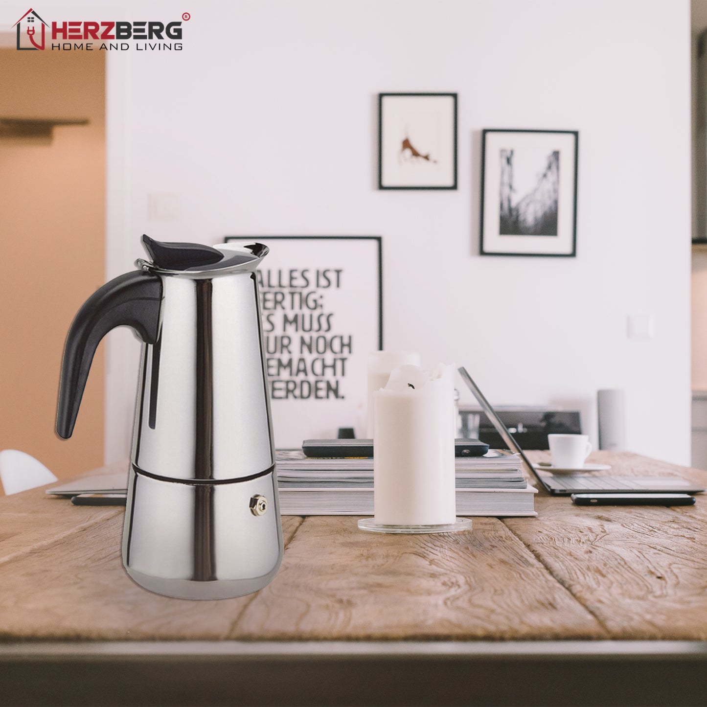 Herzberg Cooking Herzberg Hg-5024: Espressoapparaat Voor 9 Kopjes