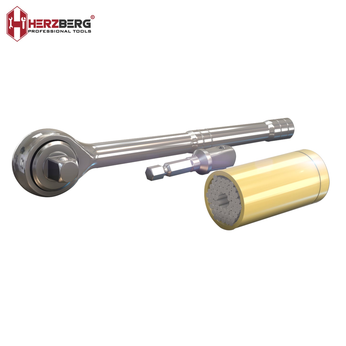 Herzberg Professional Tools Herzberg Hg-5031: 3-Dlg Universele Dopsleutel