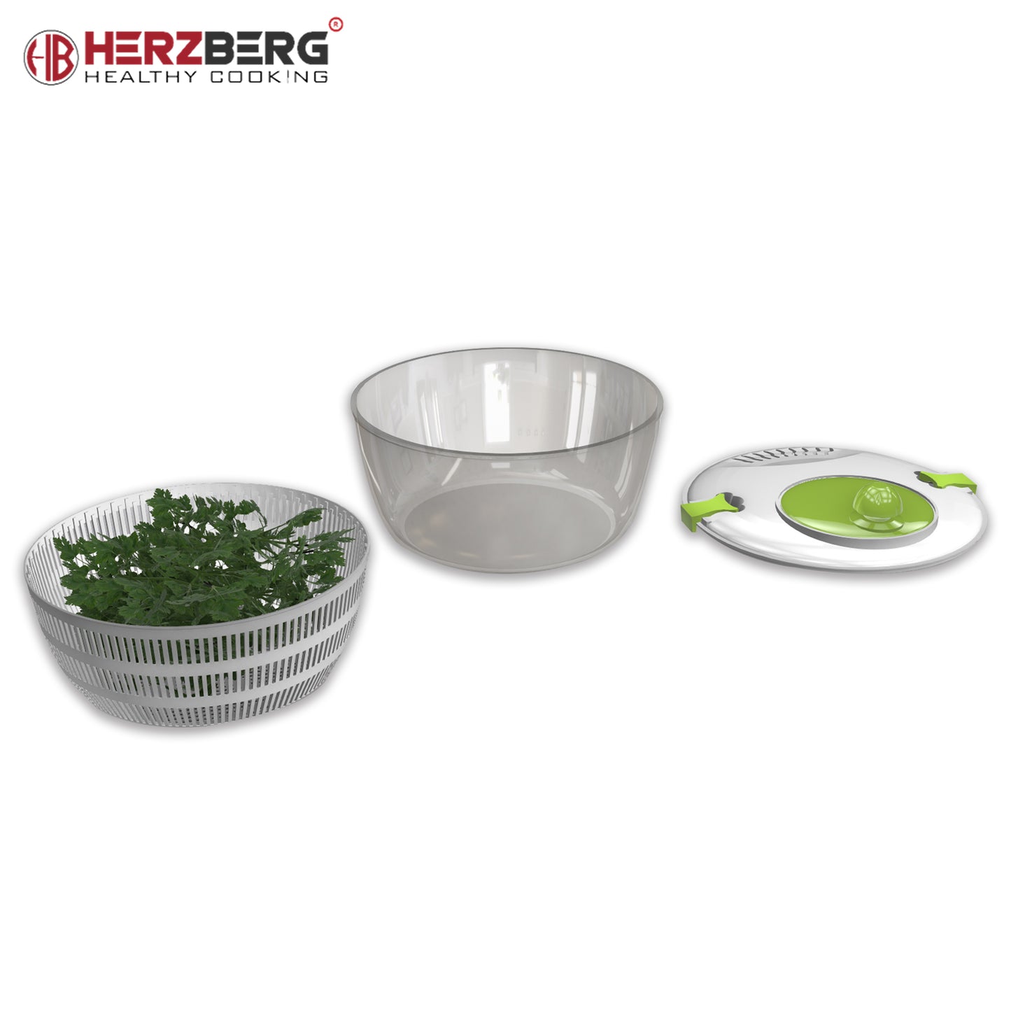 Herzberg Cooking Herzberg Hg-5057: Multifunctionele Spinner Met Chopper