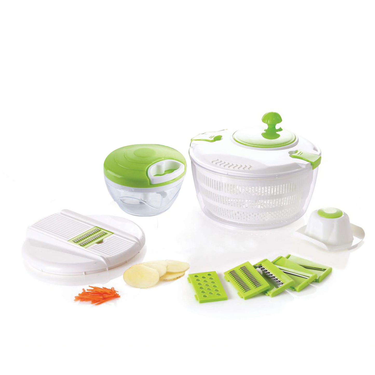 Herzberg Cooking Herzberg Hg-5057: Multifunctionele Spinner Met Chopper