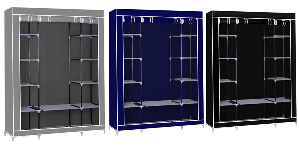 Herzberg Hg-8009: Opberggarderobe - Groot Grijs