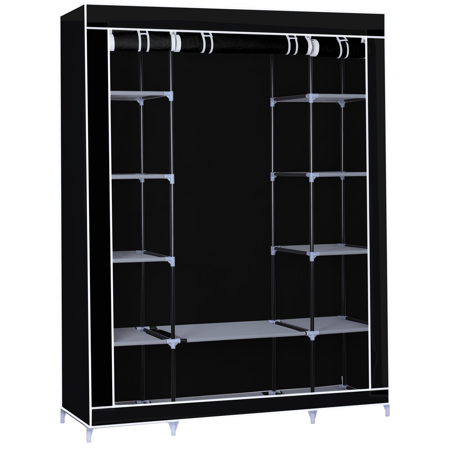 Herzberg Hg-8009: Opberggarderobe - Groot Grijs