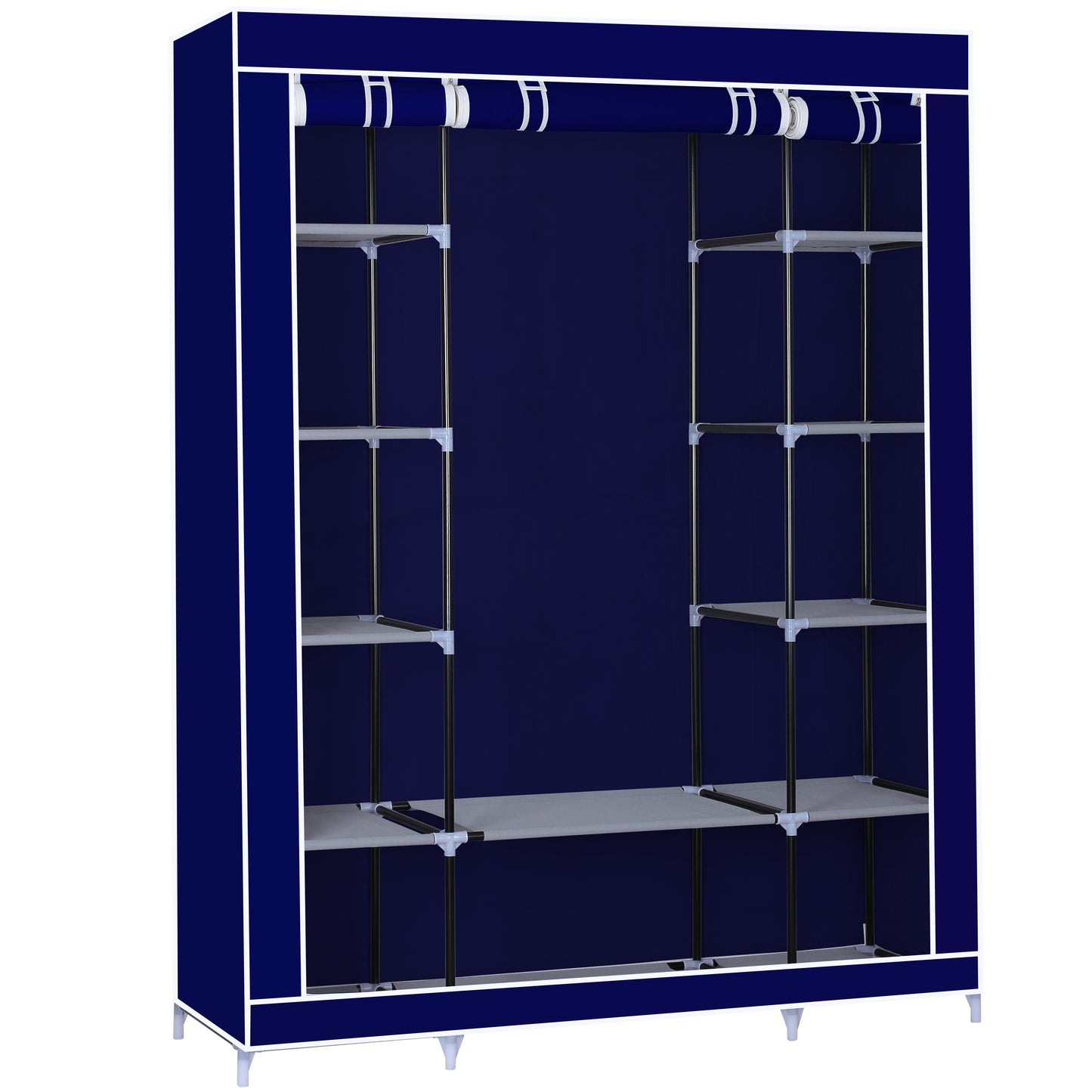 Herzberg Hg-8009: Opberggarderobe - Groot Grijs