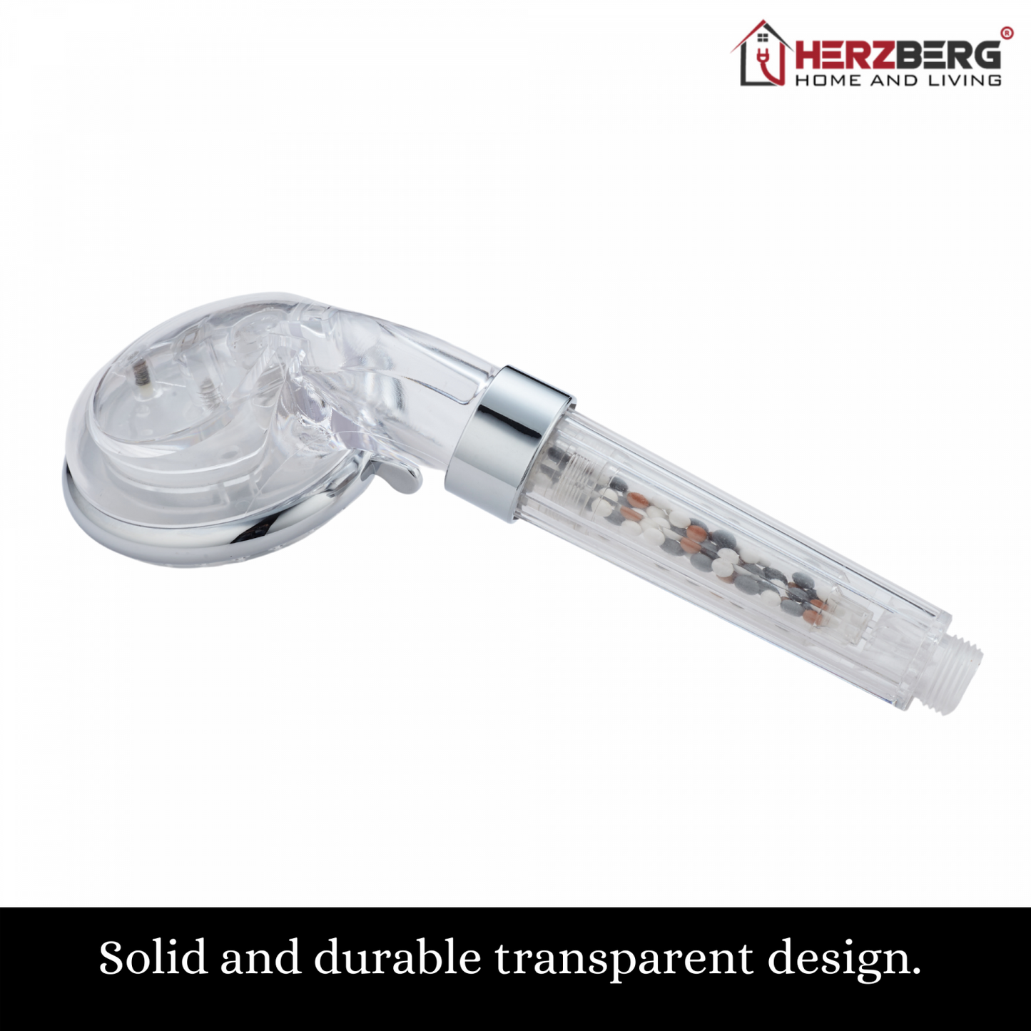 Herzberg Hg-8023: Persoonlijke Douchekop - Antibacteriële Activering Mineralisatiebal