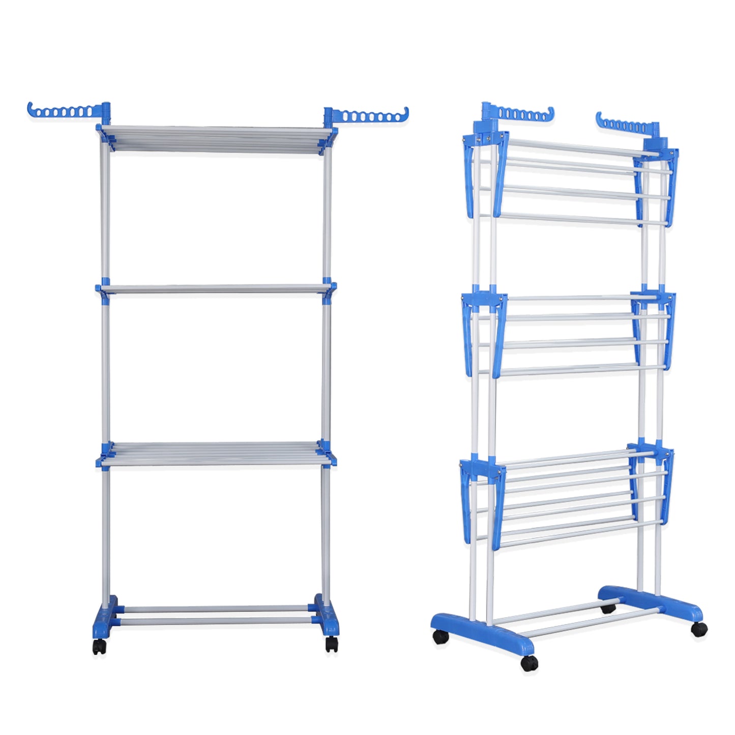 Herzberg Home & Living Herzberg Hg-8034Blu: Moving Clothes Rack - Blauw