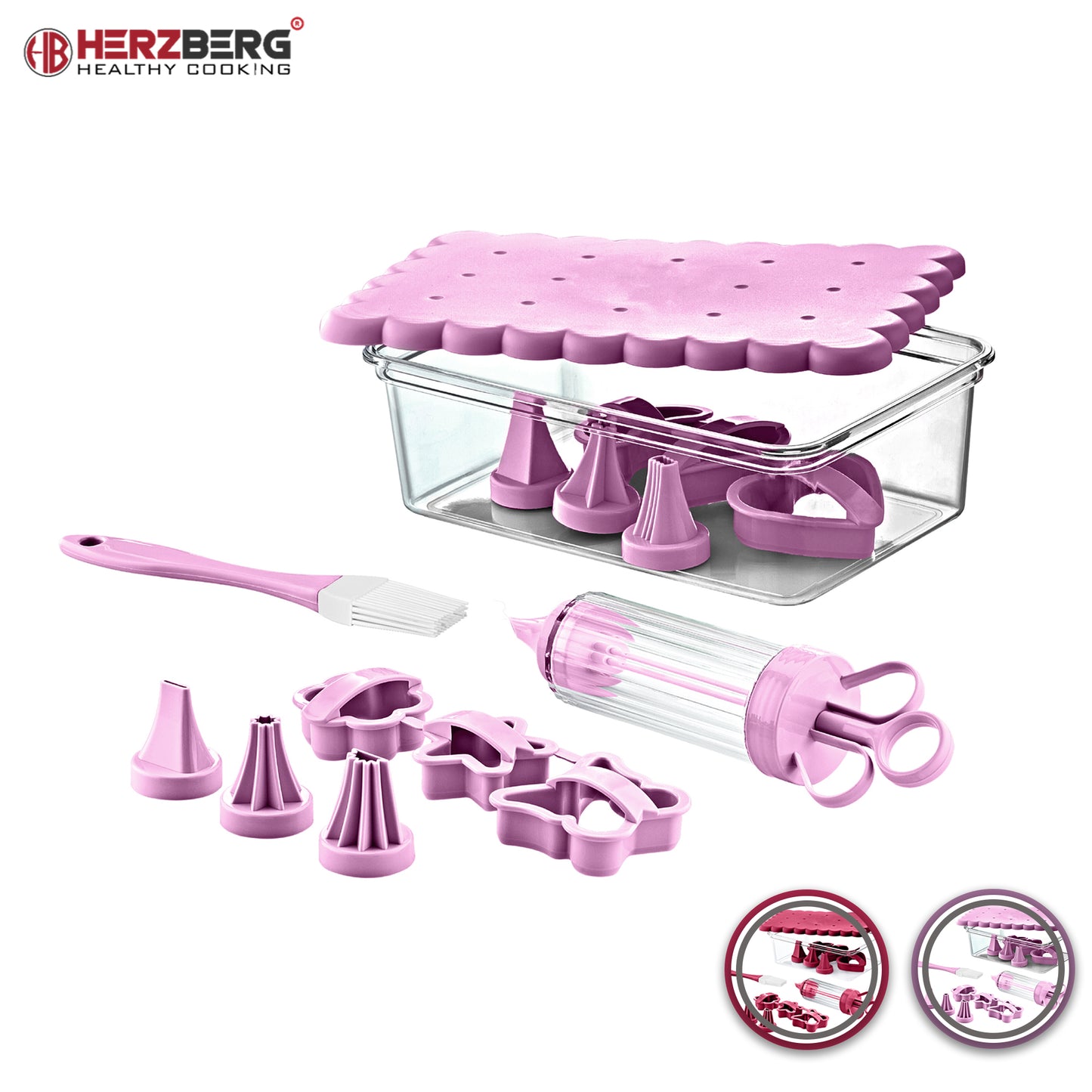 Herzberg Cooking Herzberg Koekjesset Purper