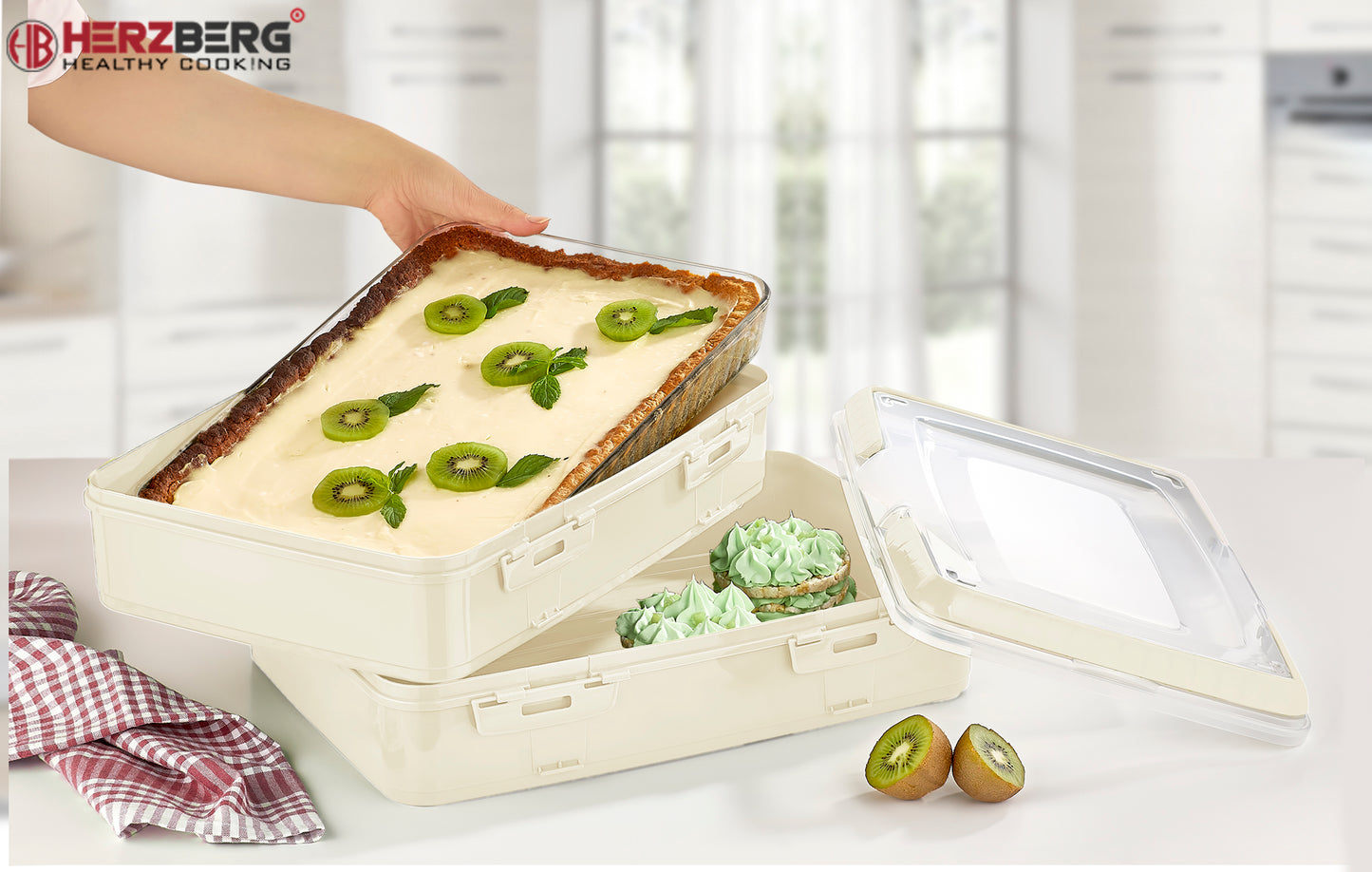 Herzberg Cooking Herzberg Duplex Takeaway Gebak Draagtas Ivoor