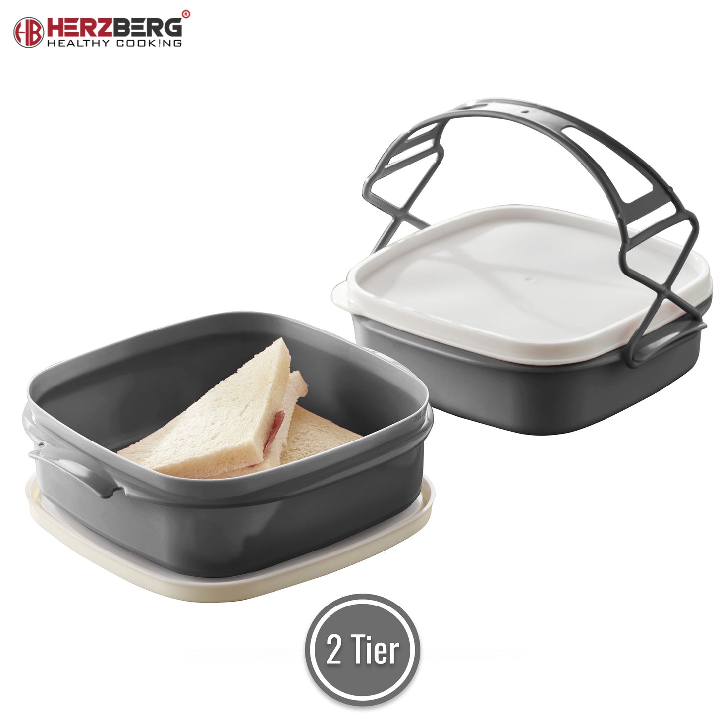 Herzberg Cooking Herzberg 2-Laags Tetra Lunchbox