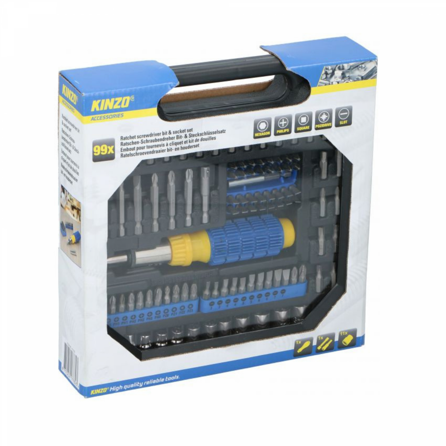 Kinzo Ed-17782: 99-Delige Doppenset & Bitset