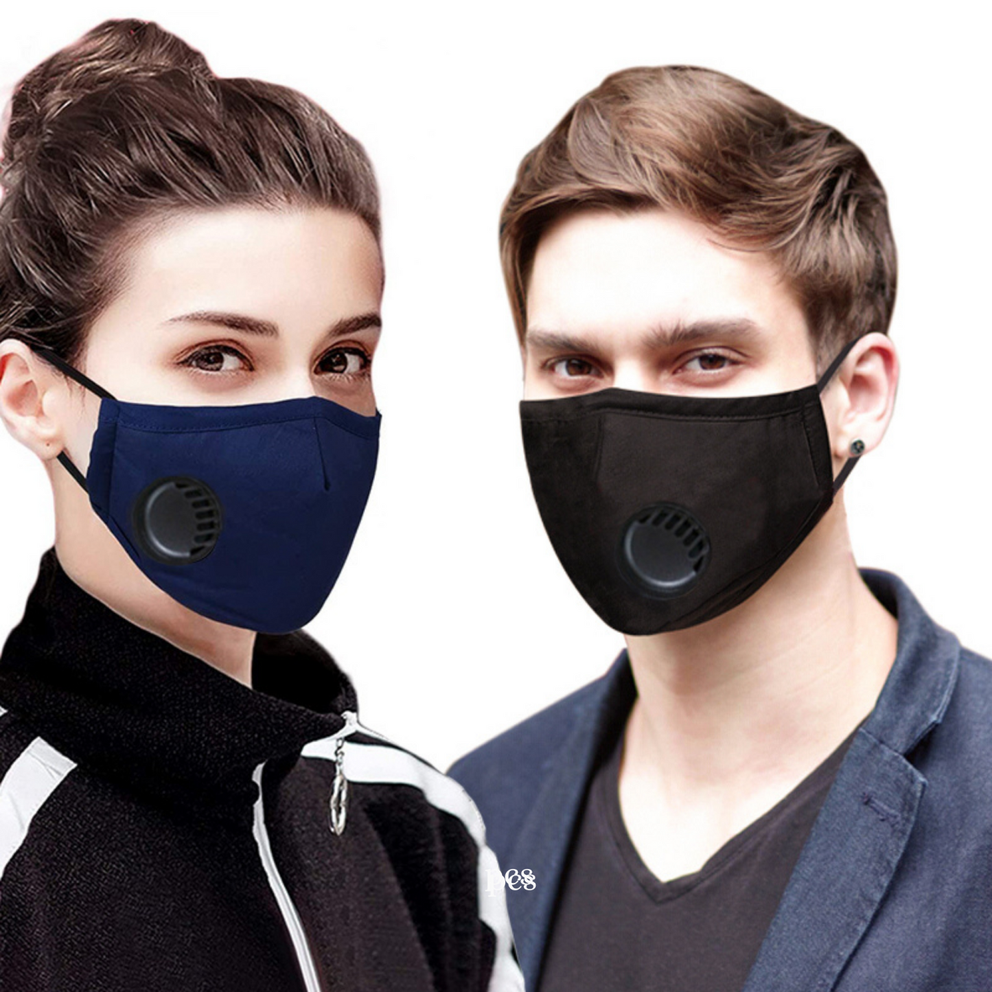 Non-Surgical Face Mask Wasbaar Katoenen Masker Met Carbon 2-Filters