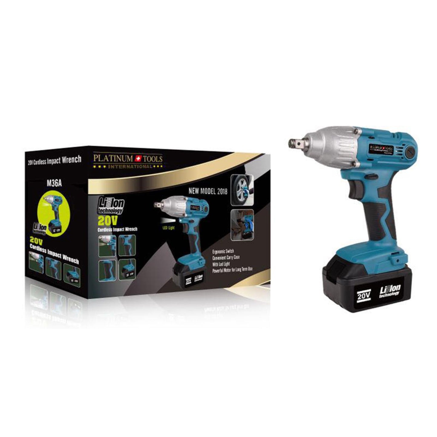 Royalty Line Platinum Tools Draadloze Slagmoersleutel 20V