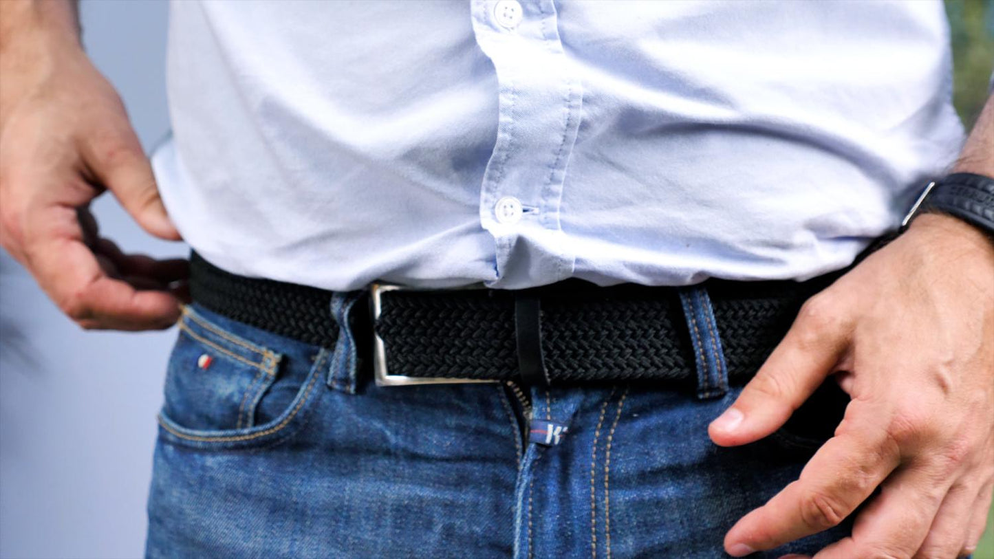 Wellys Zwarte Flexi Riem
