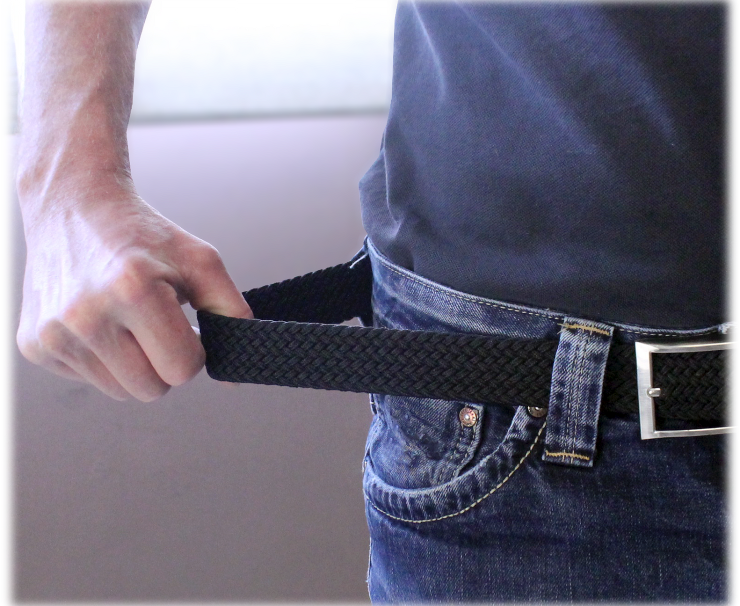 Wellys Zwarte Flexi Riem