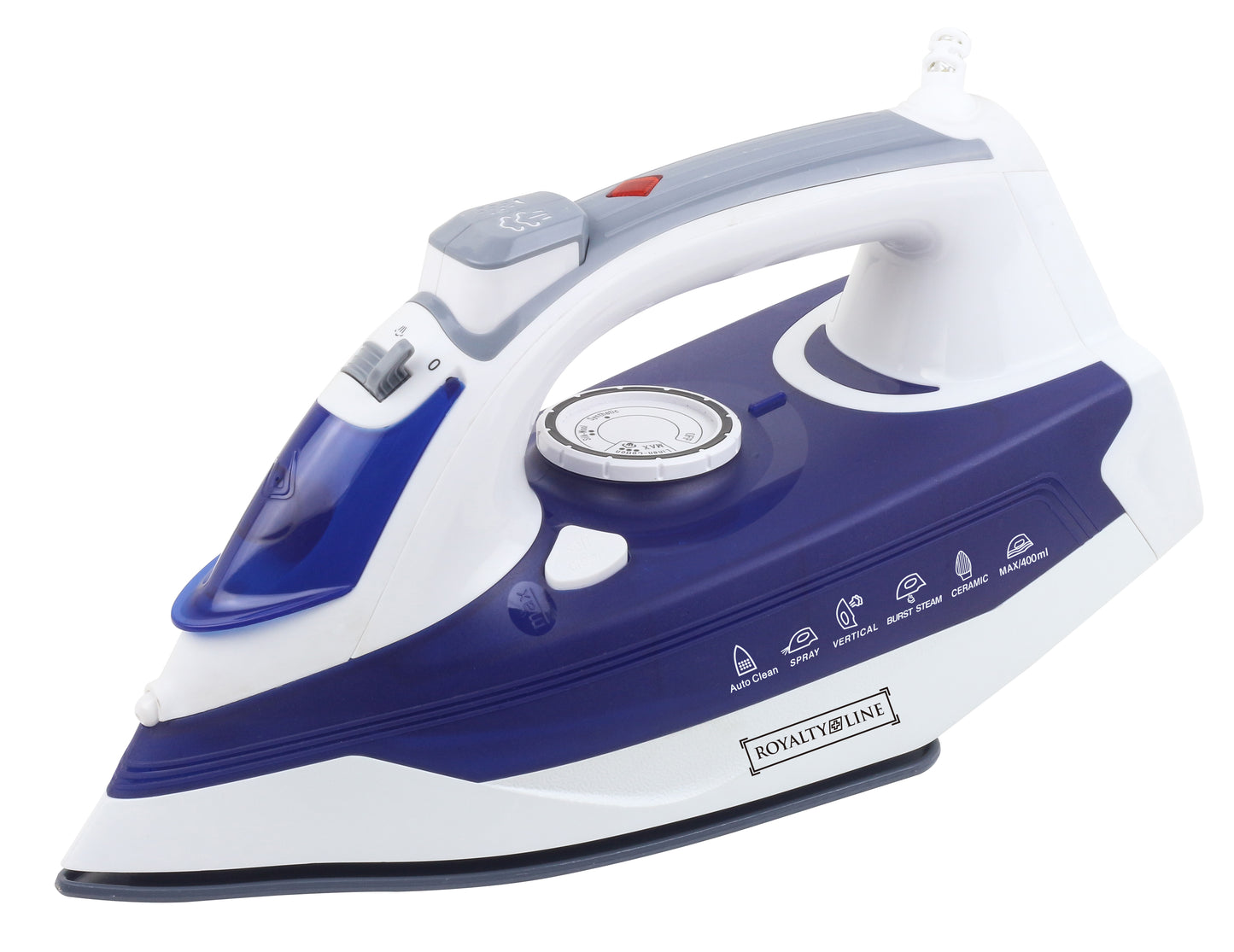 Royalty Line Stoomstrijkijzer -2000W Blauw