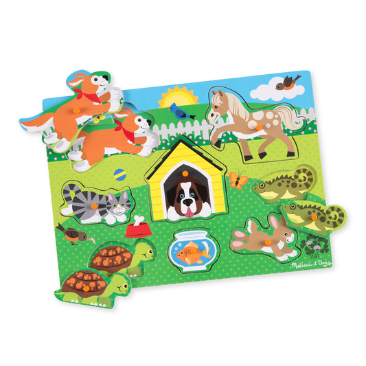 Melissa & Doug Melissa &amp; Doug Houten Puzzel Dieren 8 Figuren