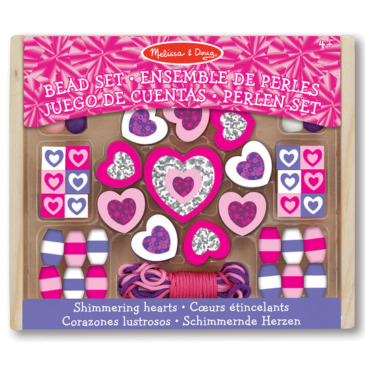Melissa & Doug Melissa &amp; Doug Houten Kralen Fonkelende Harten