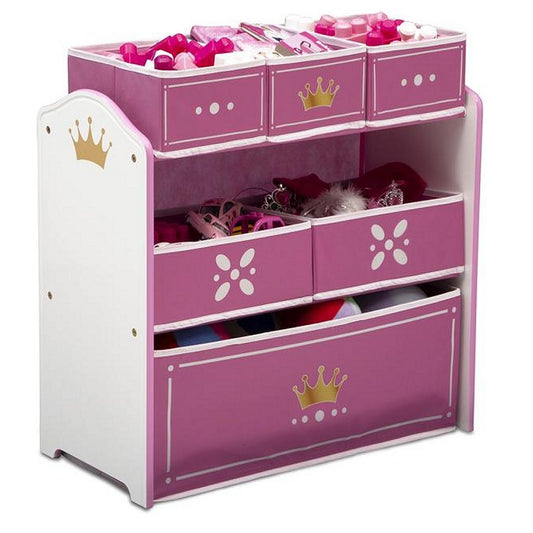 Delta Children Prinsessen Tb83455Gn Houten Opbergkast 67,5Cm Wit/Roze