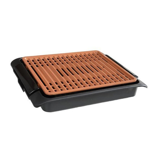 Starlyf Smokefree Copper Grill Tafel Bbq 1250W Zwart/Koper