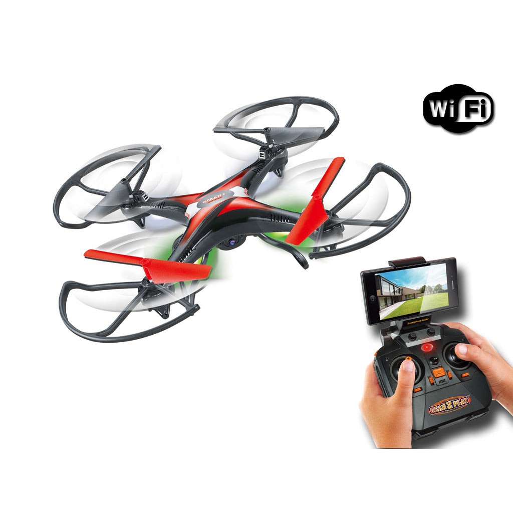 Silverlit Airraiders Rc Wifi Smart Drone + Hd Camera