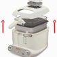 Tefal fr3021 super uno - friteuse 2,2 liter - 1800w