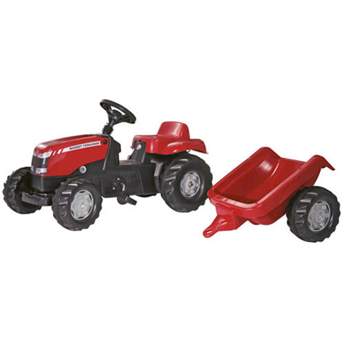Rolly Toys 012305 Rollykid Massey Ferguson Tractor + Aanhanger