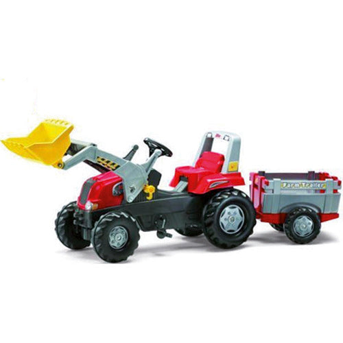 Rolly Toys 811397 Rollyjunior Rt Tractor Met Lader En Farmtrailer