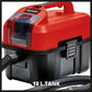 Einhell Accustofzuiger Nat En Droog Te-Vc 18/10 Li-Solo 10 L