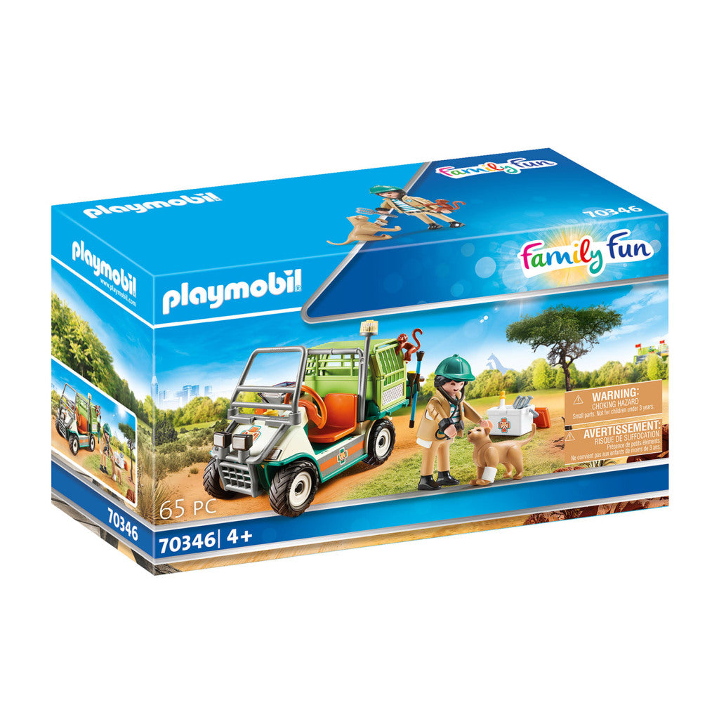 Playmobil 70346 Family Fun Dierenverzorger Met Voertuig