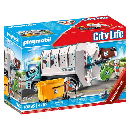 Playmobil 70885 City Life Vuilniswagen Met Knipperlicht