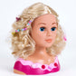 Basic Kapkop Met Make-Up En Haar-Accessoires 33 Cm