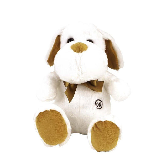 Basic Pluche Knuffelhond Met Led-Licht 35 Cm Bruin/Wit