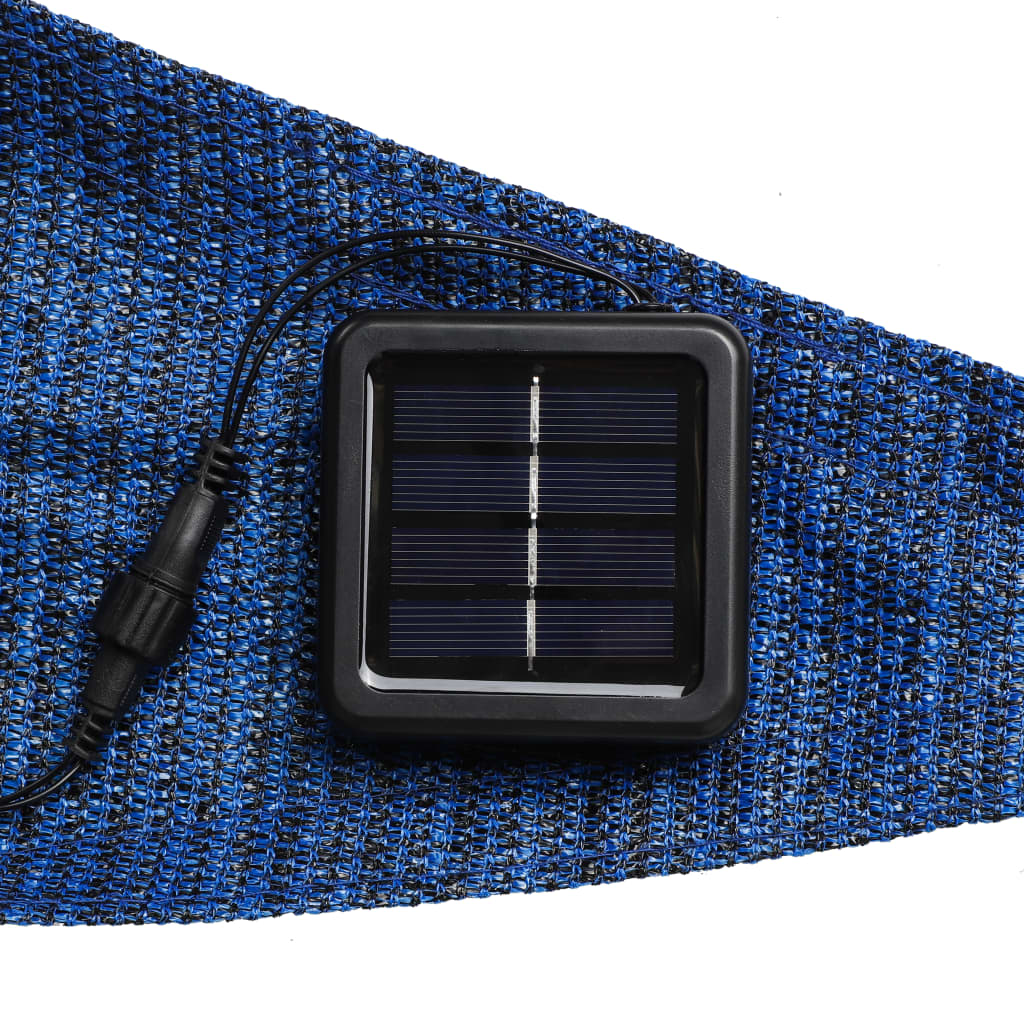 Hi Zonnezeil Met 100 Led's 3,6X3,6X3,6 M Lichtblauw