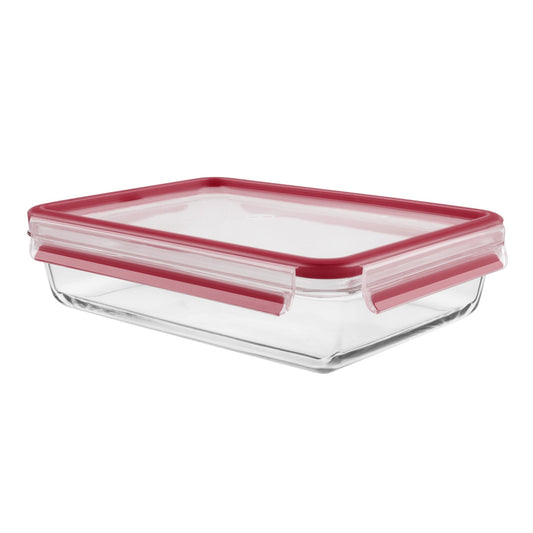 Tefal K30105 Masterseal Glazen Vershoudbakje 2L Rood