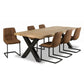 Eetkamertafel Industrieel Mangohout (75X200X90 Cm) Vilas