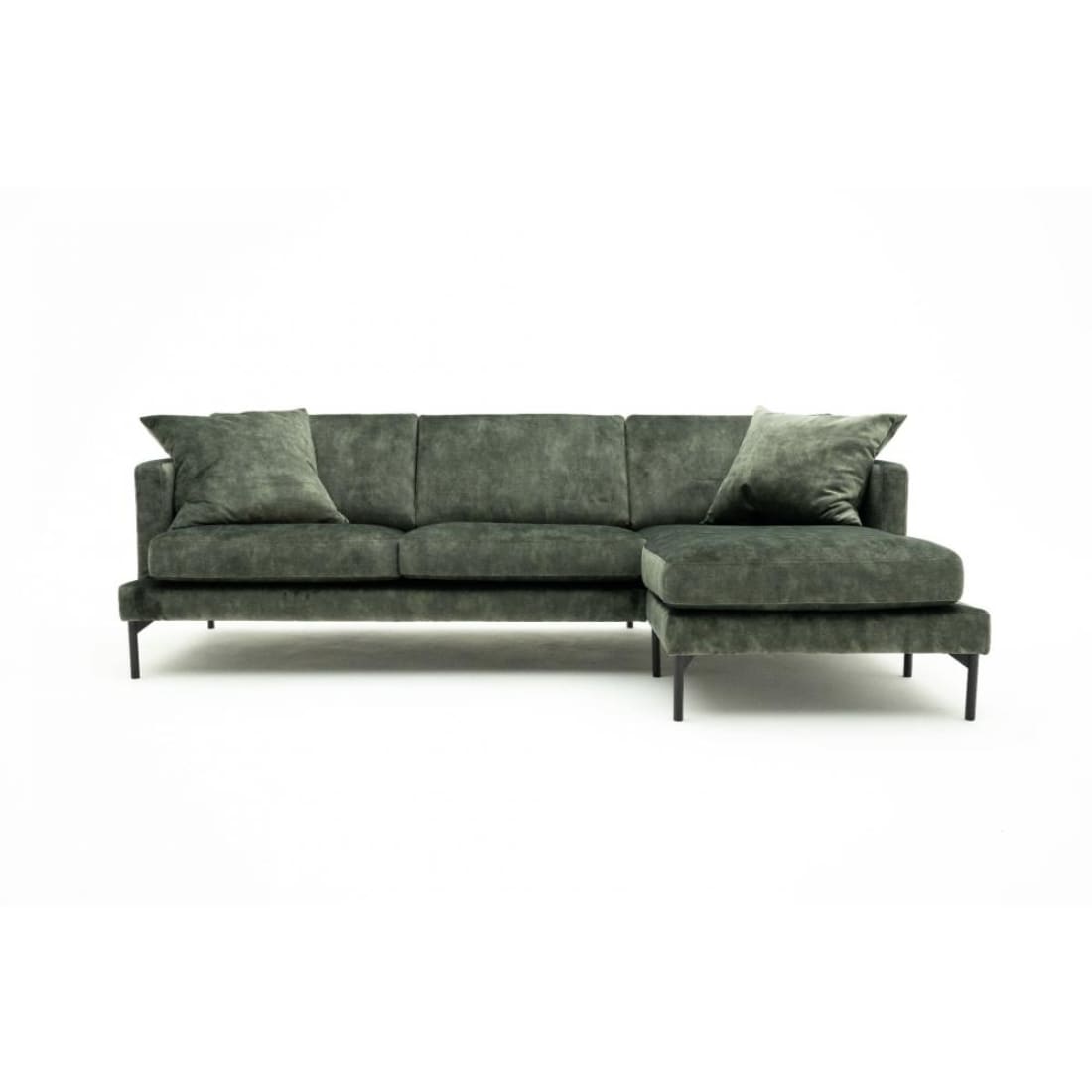 Hoekbank Scandinavisch Groen Velvet (263X92X81 Cm) Marie