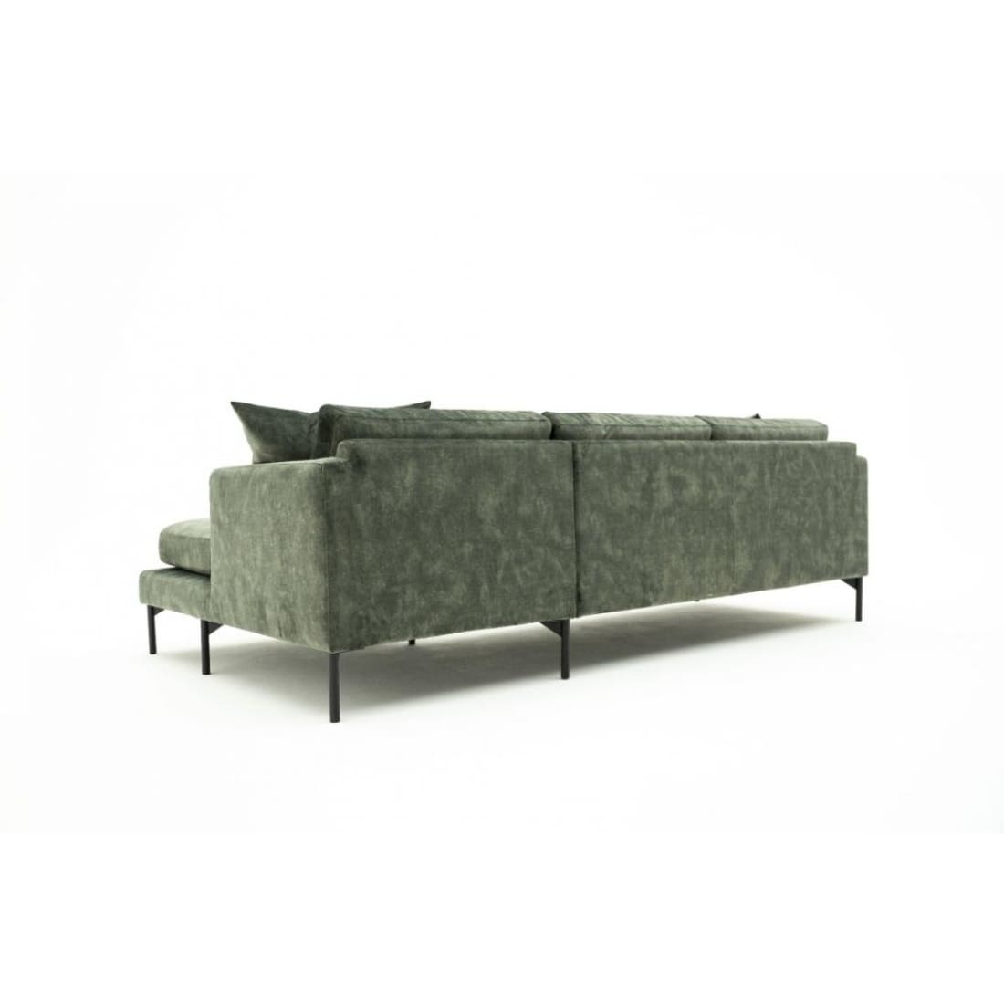 Hoekbank Scandinavisch Groen Velvet (263X92X81 Cm) Marie