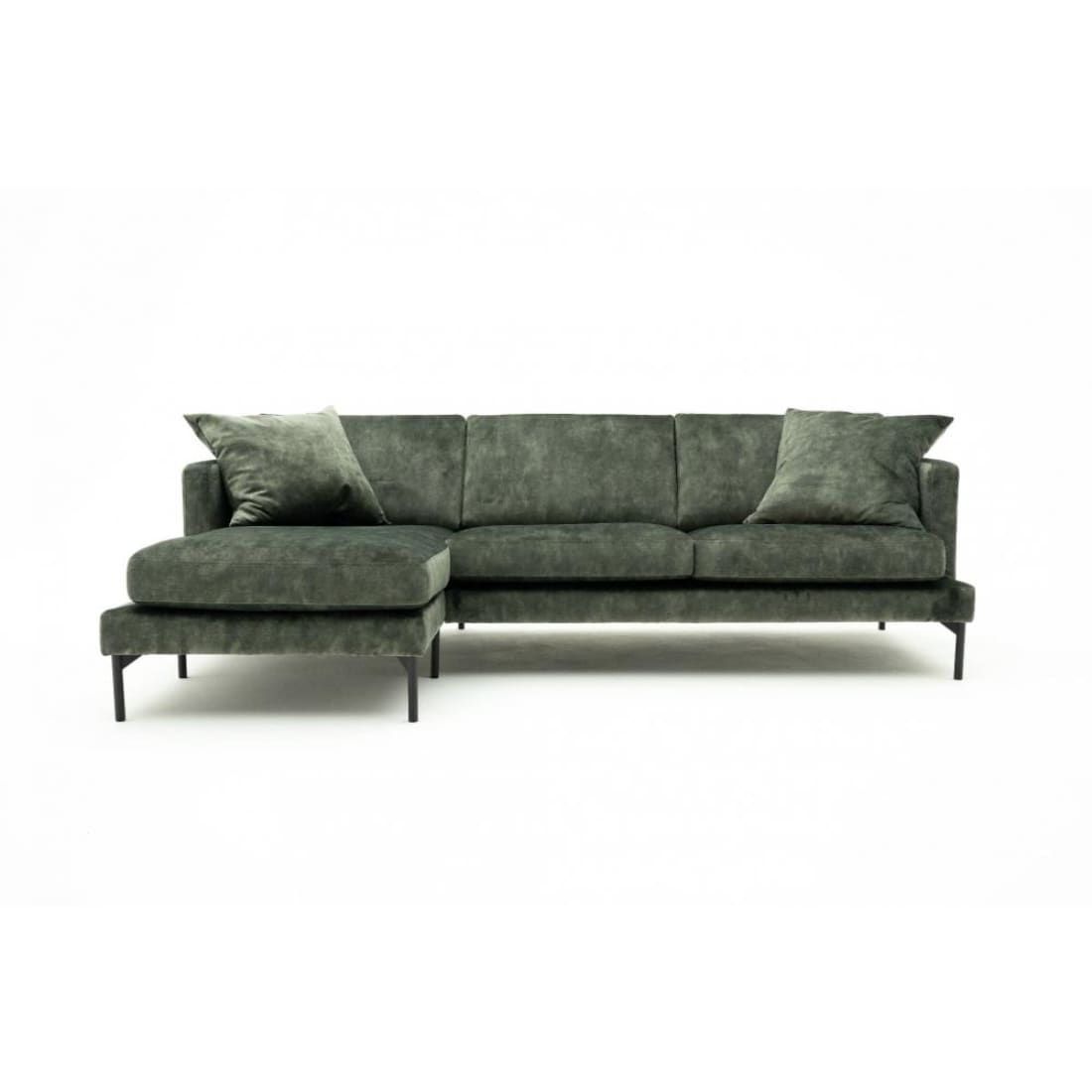 Hoekbank Scandinavisch Groen Velvet (263X92X81 Cm) Marie