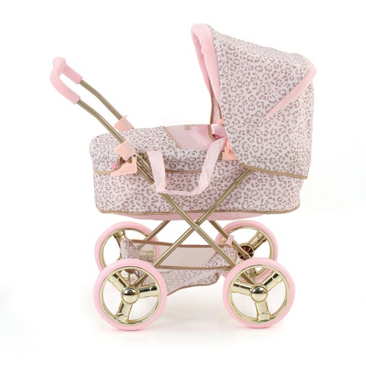 Hauck-Toys Hauck Little Diva Kinderwagen Met Gouden Frame En Panterprint