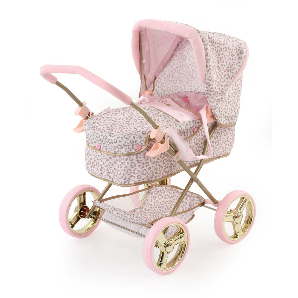 Hauck-Toys Hauck Little Diva Kinderwagen Met Gouden Frame En Panterprint