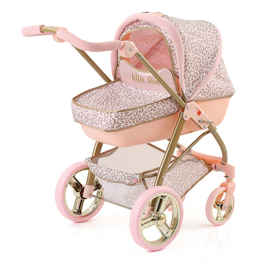 Hauck-Toys Little Diva Poppenwagen Goud/Roze