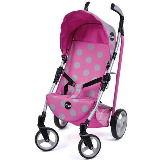 Hauck-Toys Icoo Pluto Poppenbuggy Roze/Grijs