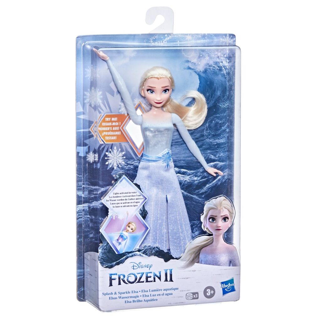 Disney Frozen 2 Splash And Sparkle Elsa Pop + Licht